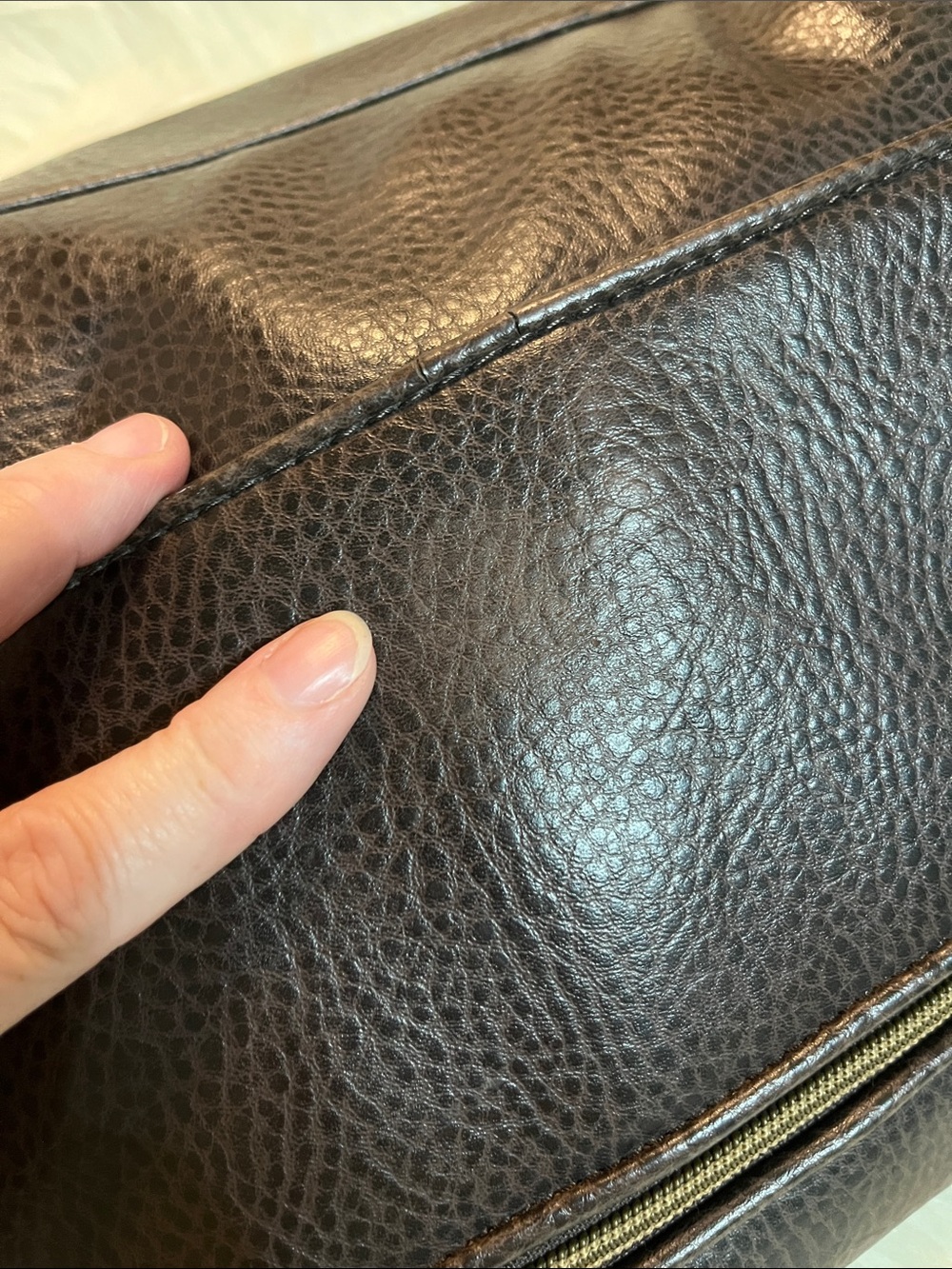 Relic Dark Brown Leather Pocket Crossbody - Picture 5 of 11
